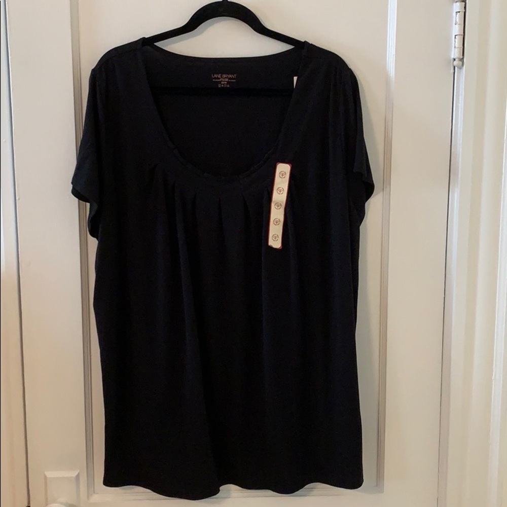 Lane Bryant Black NWT 22/24 Short Sleeve Shirt